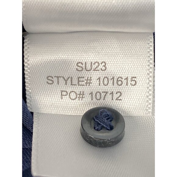 Rhone Delta Pique Short Sleeve Polo Men’s L True Navy Golf Stretch Performance - Picture 8 of 16